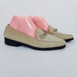 Aerosoles Size 8M Beige Suede Leather Loafer